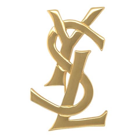 ysl gold logo|ysl emblem.